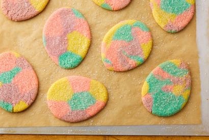 Thumbnail for Delicious Marbled Easter Egg Sugar Cookie Cutouts