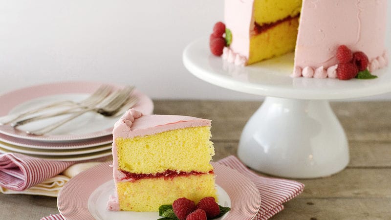 Lemon-Raspberry Celebration Cake