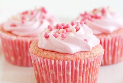 Thumbnail for Pretty Pink Lemonade Cupcakes