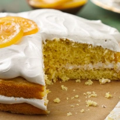 Lemon Cake With Irish Breakfast Tea Frosting