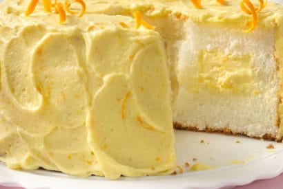 Thumbnail for Delicious Orange Cream Angel Food Cake