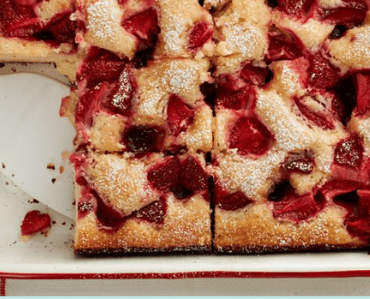 Strawberries And Cream Yogurt Cake