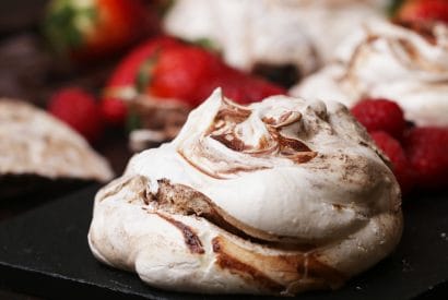 Thumbnail for Yummy Chocolate Swirl Meringues