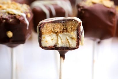 Thumbnail for Delicious S’mores Cheesecake Pops
