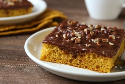 Thumbnail for Yummy Pumpkin Sheet Cake With Chocolate Pecan Frosting
