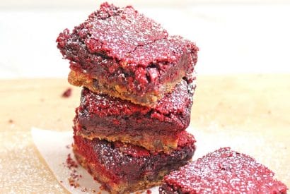 Thumbnail for Delicious Red Velvet Cookie Bars