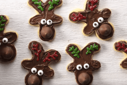 Thumbnail for Fun To Make Hershey’s Kisses Reindeer Sugar Cookies