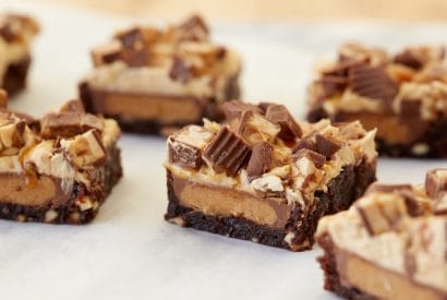 Thumbnail for Love These Peanut Butter Cup Snicker Brownies