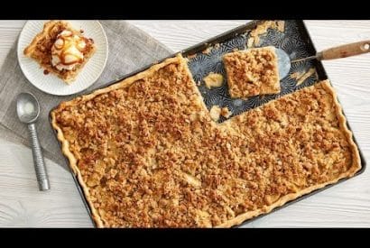 Thumbnail for Delicious Salted Caramel Apple Slab Pie