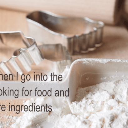 i hate going into the kitchen