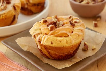 Thumbnail for Learn How To Make These Delicious Pumpkin Cheesecake Cinnamon Roll Cups