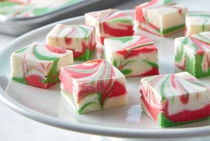 Thumbnail for Guaranteed No Stress 3-Ingredient Christmas Swirl Fudge