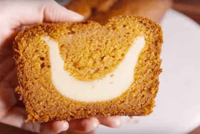 Thumbnail for Guaranteed Cheesecake-Stuffed Pumpkin Bread Bliss