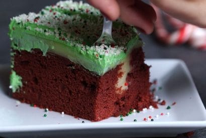 Thumbnail for You Just Have To Check Out This White Christmas Red Velvet Poke Cake!