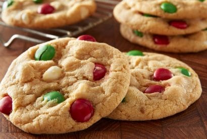 Thumbnail for How To Take The Headache Out Of  Making Cookies This Christmas By Making These M&M’s Pudding Cookies