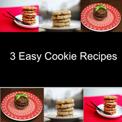 3 easy cookie recipes