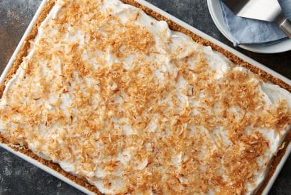 Thumbnail for A Very Yummy Banana-Coconut Cream Slab Pie