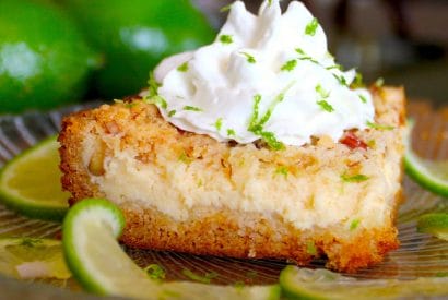 Thumbnail for Yummy Key Lime-Cream Cheese Crumble Cake