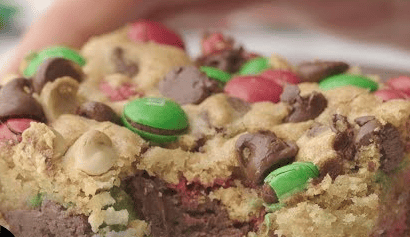 Thumbnail for These M&M Christmas Cookie Bars Are Just So Good