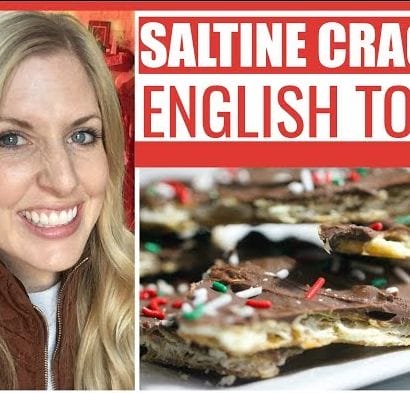 Saltine Cracker English Toffee