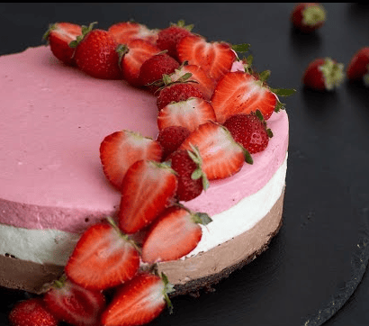 Brownie Neapolitan Cheesecake
