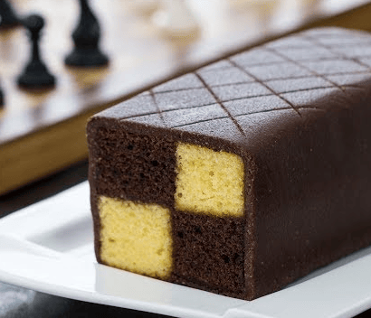 Chocolate Almond Battenberg Cake