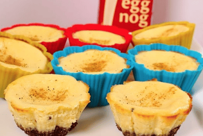 Thumbnail for Try These Mini Eggnog Cheesecakes/Cupcakes