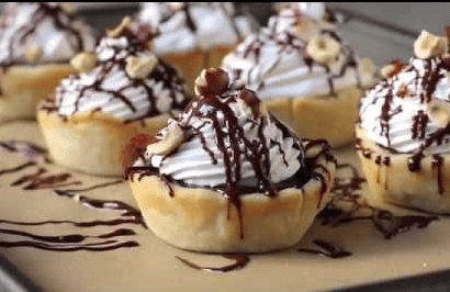 5-ingredient Mini Chocolate Hazelnut Pies