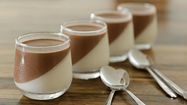 Chocolate & Vanilla Panna Cotta