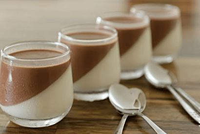 Thumbnail for Chocolate & Vanilla Panna Cotta-So Simple Yet Looks So Amazing
