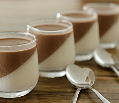 Chocolate & Vanilla Panna Cotta