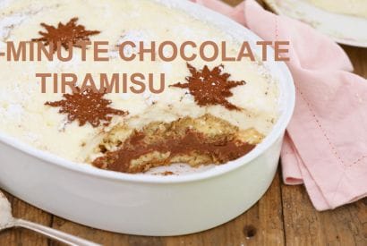 Thumbnail for Try This 10-Minute Chocolate Tiramisu Recipe