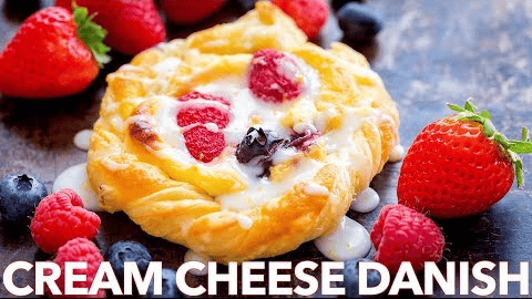 Bake This Cream Cheese Danish Recipe with Berries and Lemon Glaze