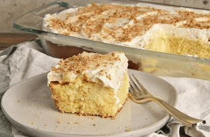 Simple But Delicious Banana Poke Cake