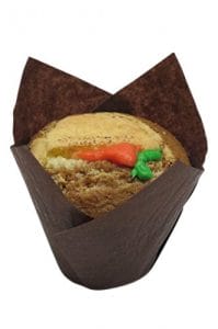 Decony Brown Large Tulip Cupcake Liners