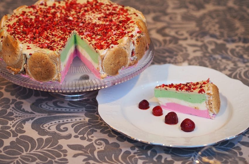 Strawberry Ice Cream Cake