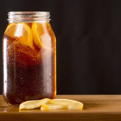Homemade Sweet Lemon Iced Tea