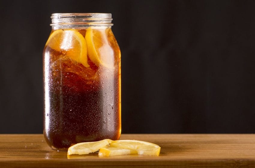 Homemade Sweet Lemon Iced Tea