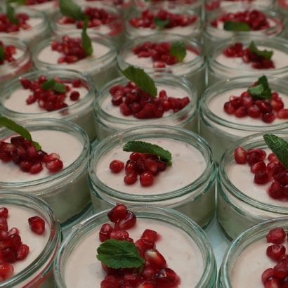 Lemon Mousse with Pomegranate Recipe