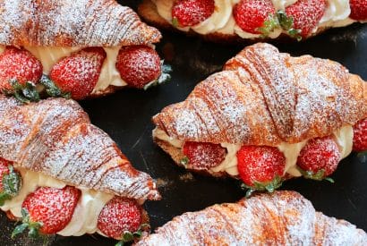 Thumbnail for Strawberries and Cream Croissant Recipe