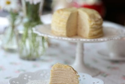 Thumbnail for White Chocolate Mille Crepe Cake Recipe