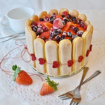 Mixed Berries Ladyfinger Cake