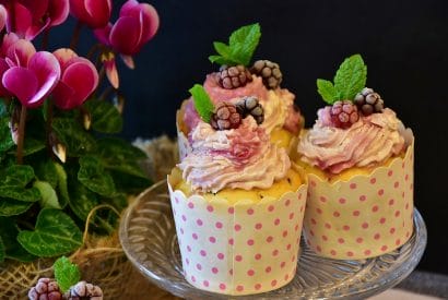Thumbnail for Mixed Berry Muffins with Mascarpone Recipe