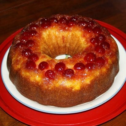 Pineapple and Rum Upside-down Cake