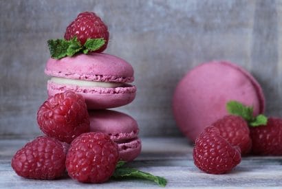 Thumbnail for Raspberry Macarons with White Chocolate Butter Cream Filling Recipe