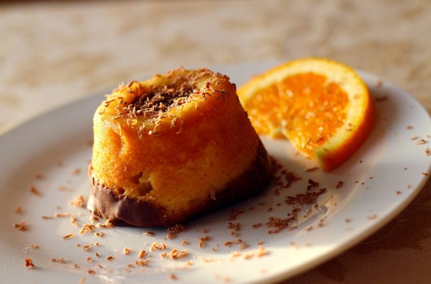 Upside-Down Orange Muffins with Chocolate Recipe