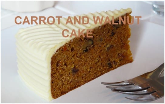 Carrot and Walnut Cake Recipe