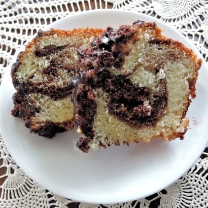 Chocolate and Peanut Butter Marble Bundt Cake Recipe