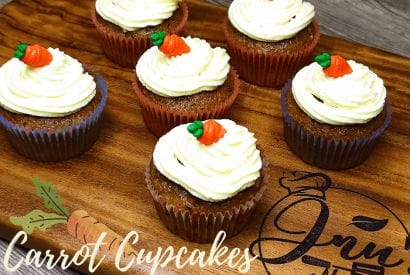 Thumbnail for Moist Carrot Cupcakes with Cream Cheese Frosting Recipe