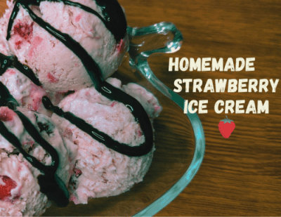 Homemade Strawberry Ice Cream Recipe